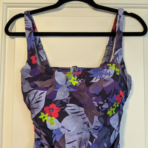 Athleta Twilight Tropic Bra Cup Tankini 36D/DD - Picture 4 of 8
